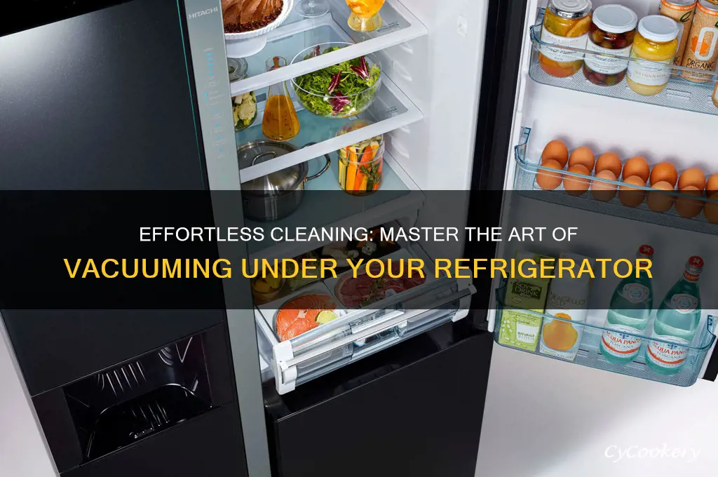 how do you vacuum under your refrigerator
