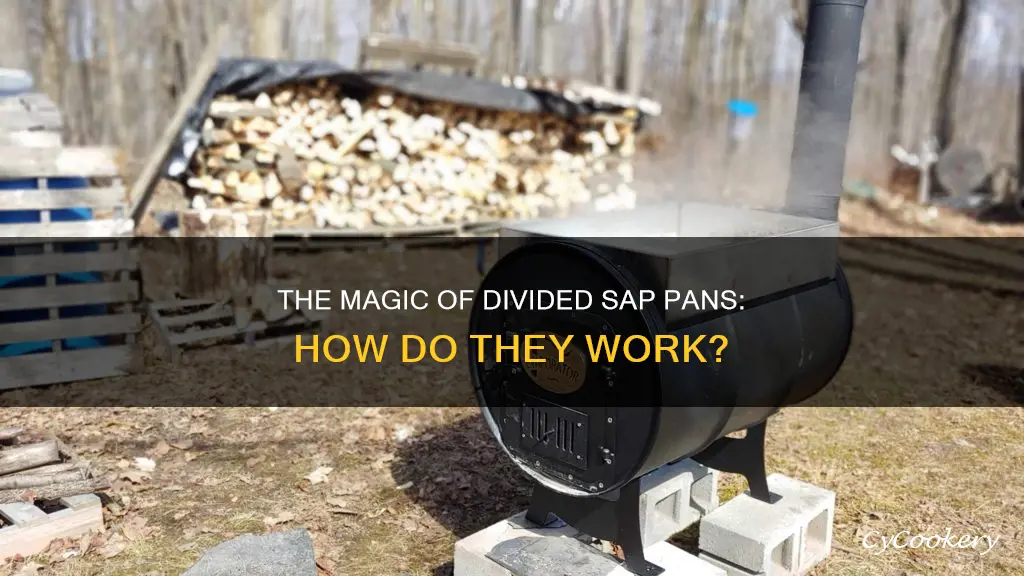 how does a divided sap pan work