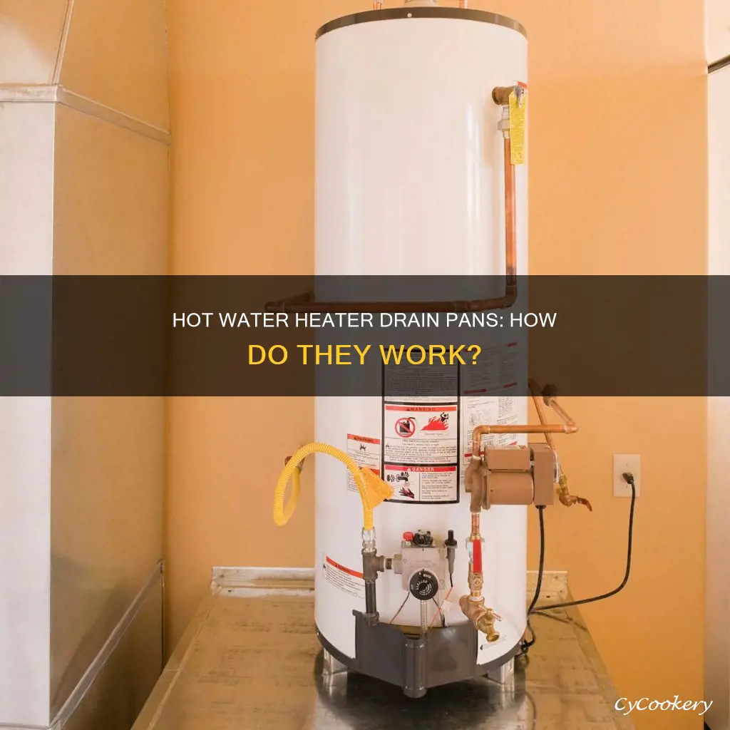 how does a hot water heater drain pan work