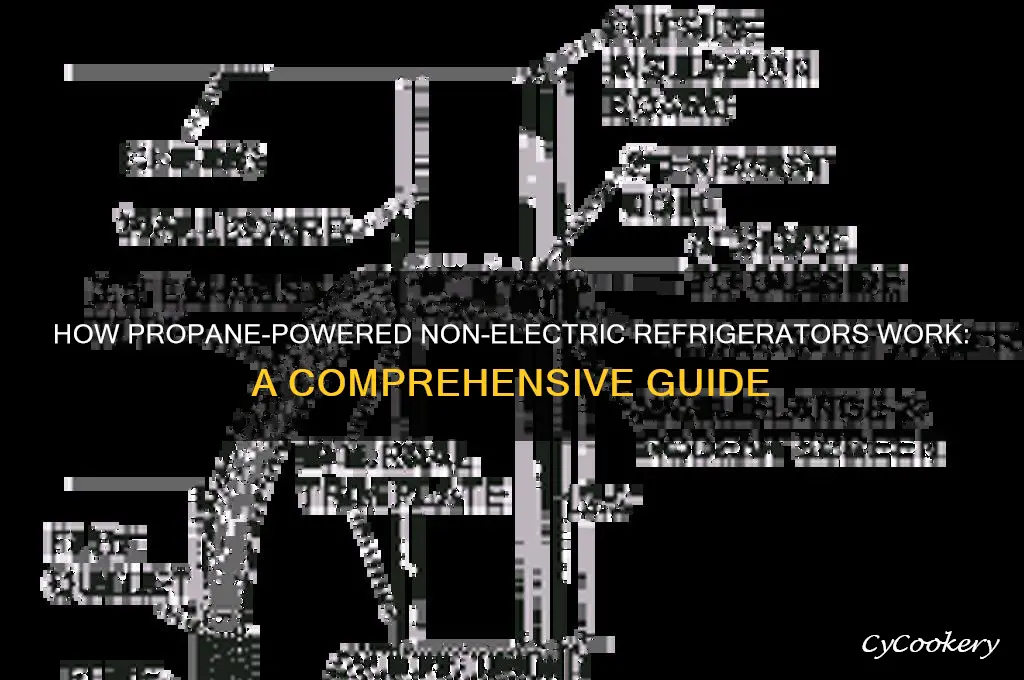 how does a non electric refrigerator work propane