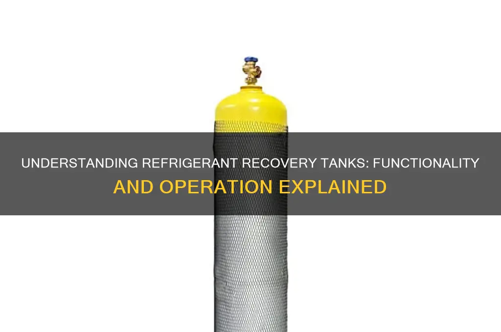 how does a refrigerant recovery tank work