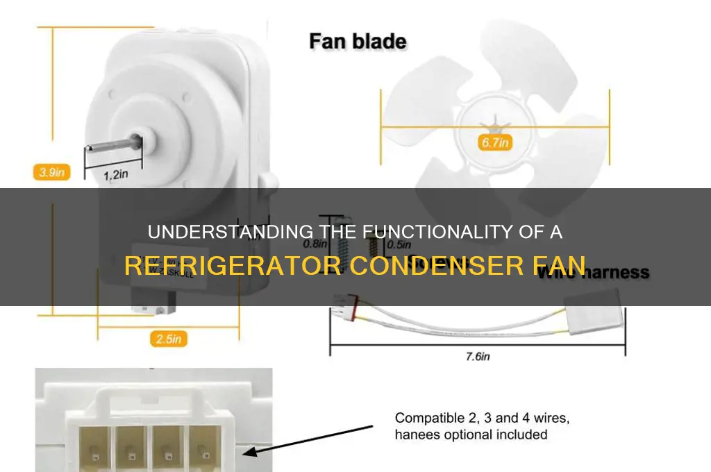 how does a refrigerator condenser fan work