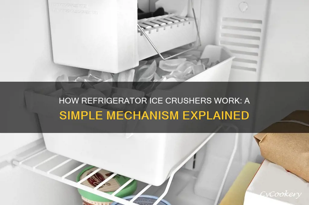 how does a refrigerator ice crusher work