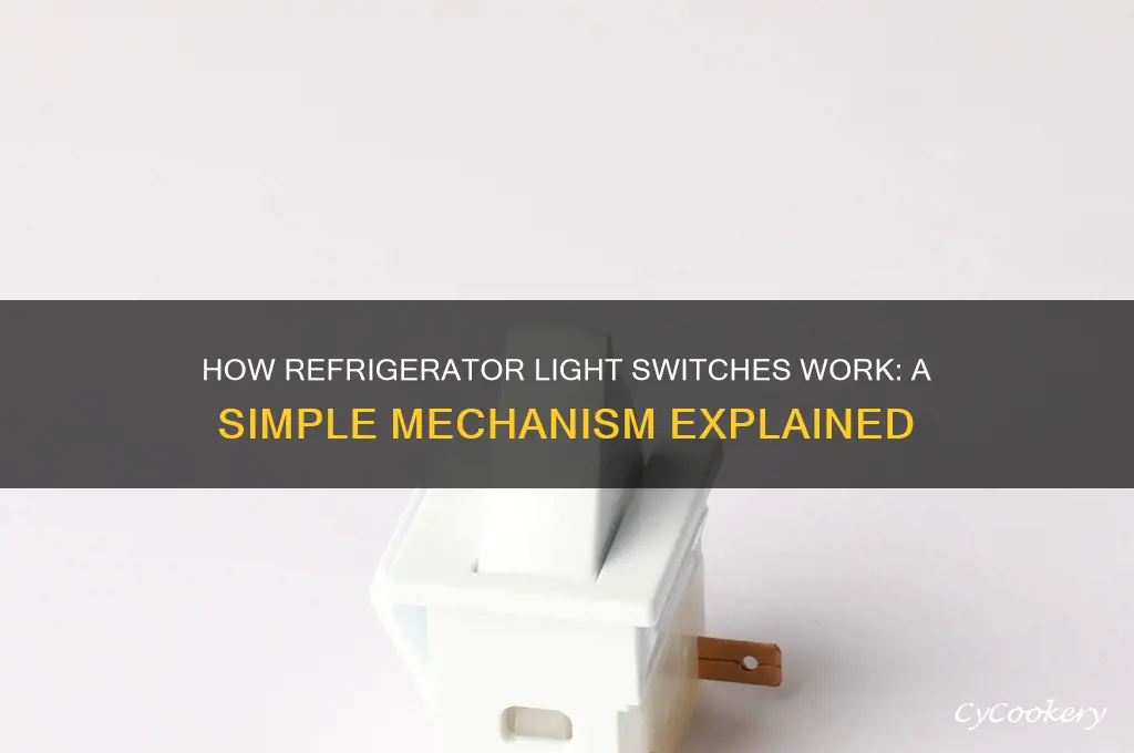 how does a refrigerator light switch work