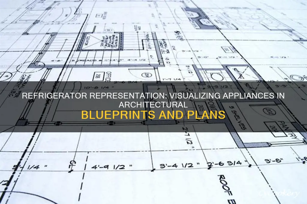 how does a refrigerator look on architects plans
