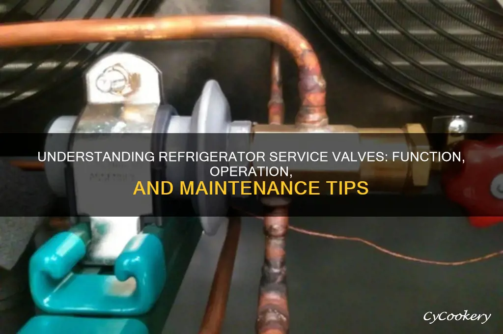 how does a refrigerator service valve work