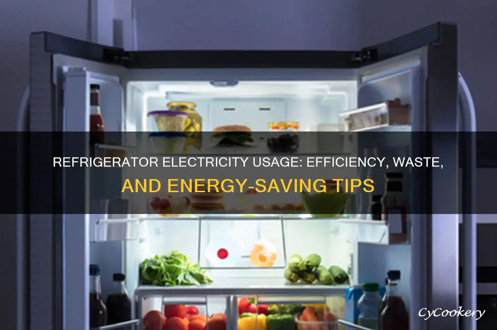 how does a refrigerator use and waste electricity