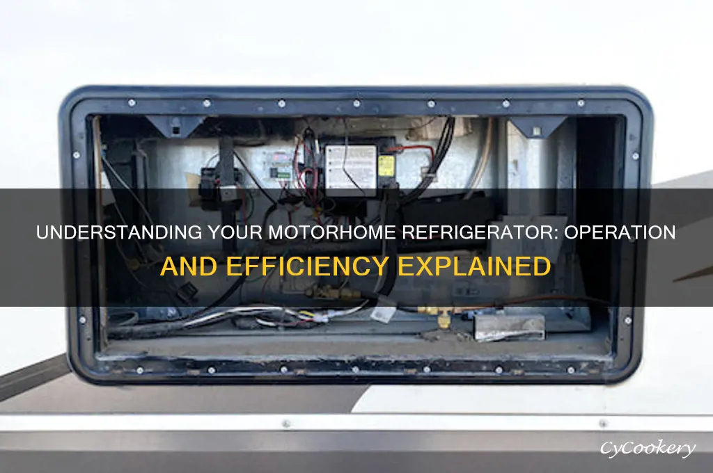 how does a refrigerator work in a motorhome