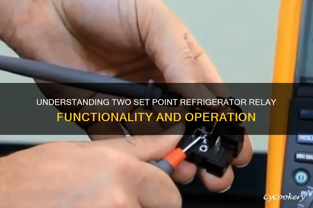 how does a two set point refrigerator relay work