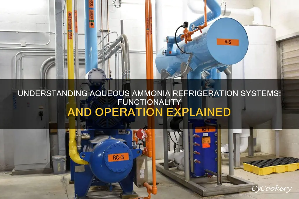 how does an aqueous ammonia refrigeration system work