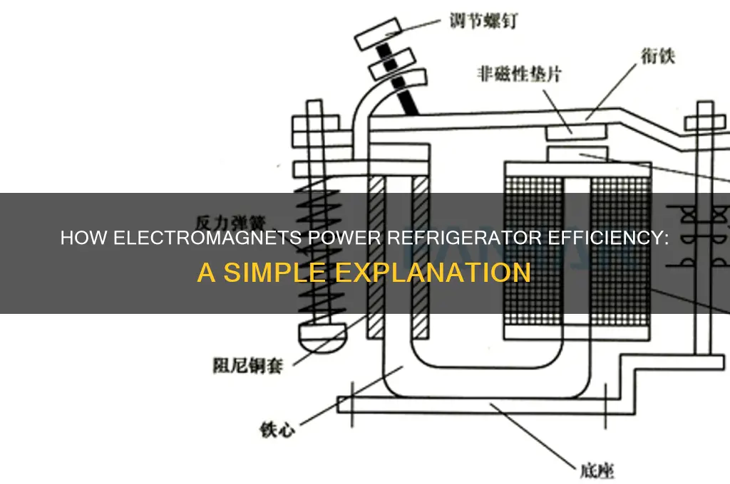 how does an electromagnet work in a refrigerator