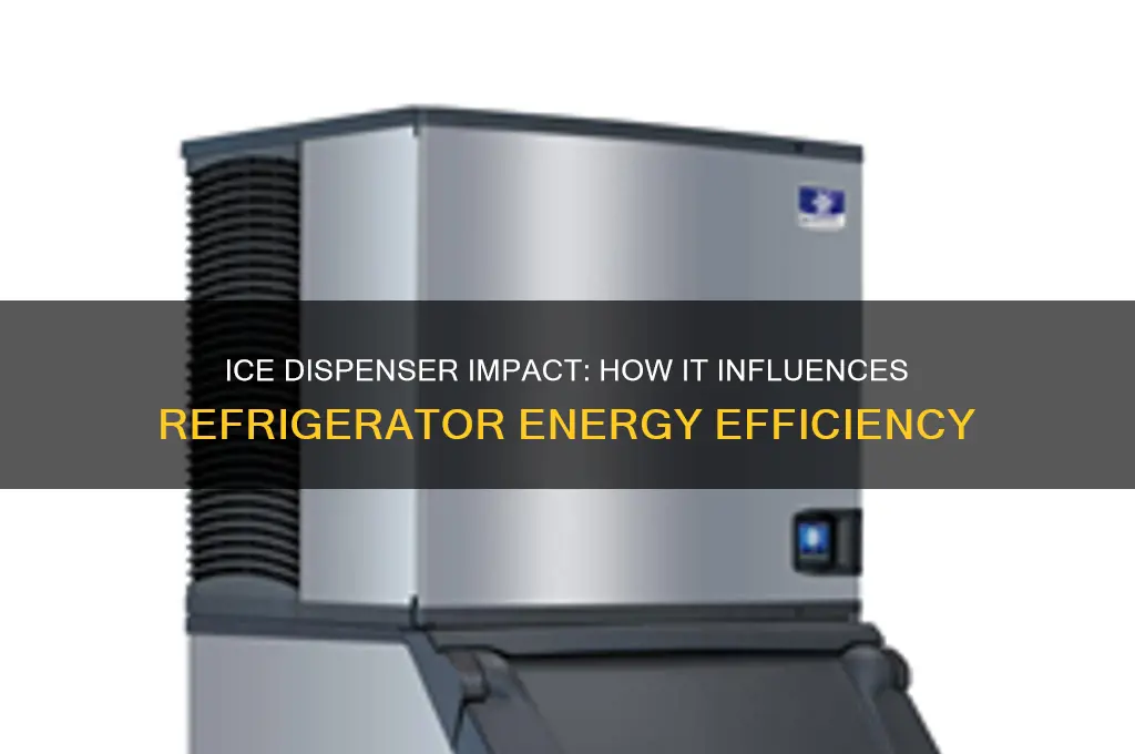 how does an ice dispenser affect refrigerator energy use