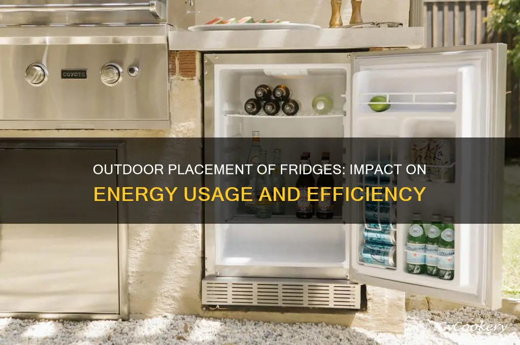 how does being outside affect electricity consumption for refrigerators