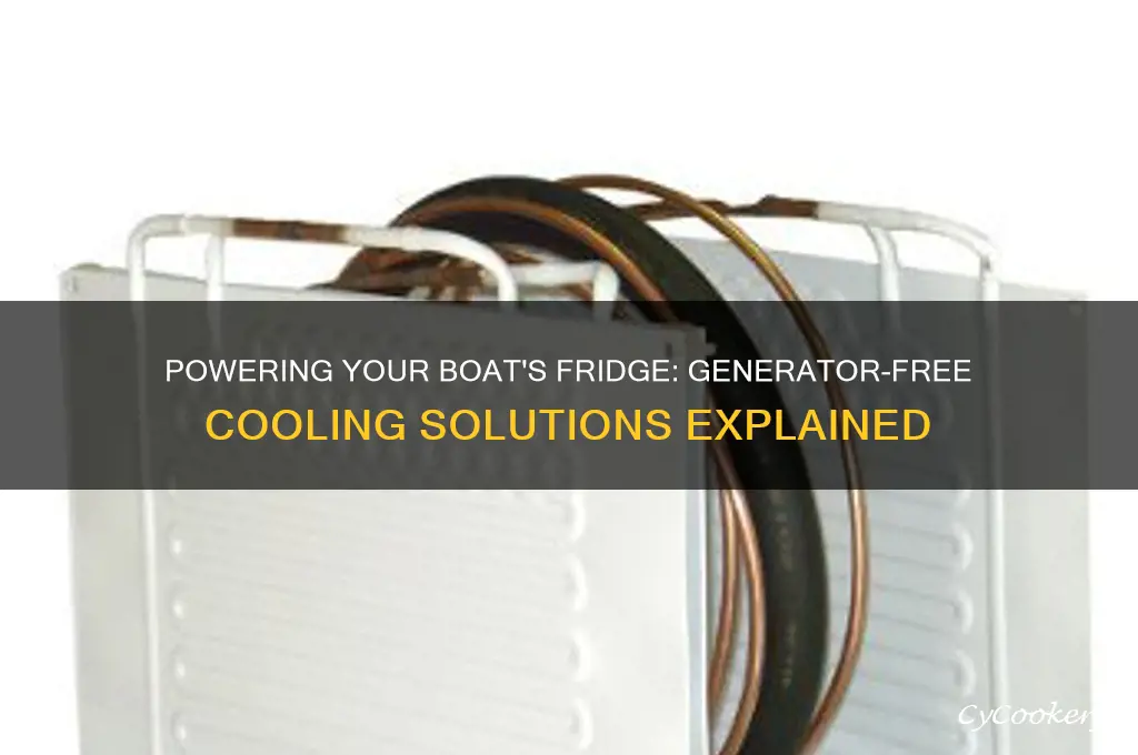 how does boat power refrigerator without generator