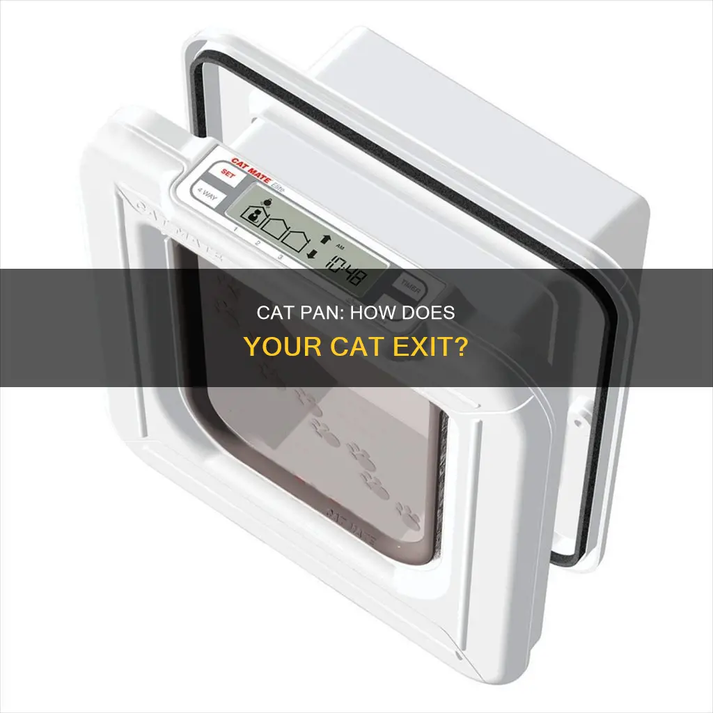 how does cat exit door of pureness enclosed cat pan