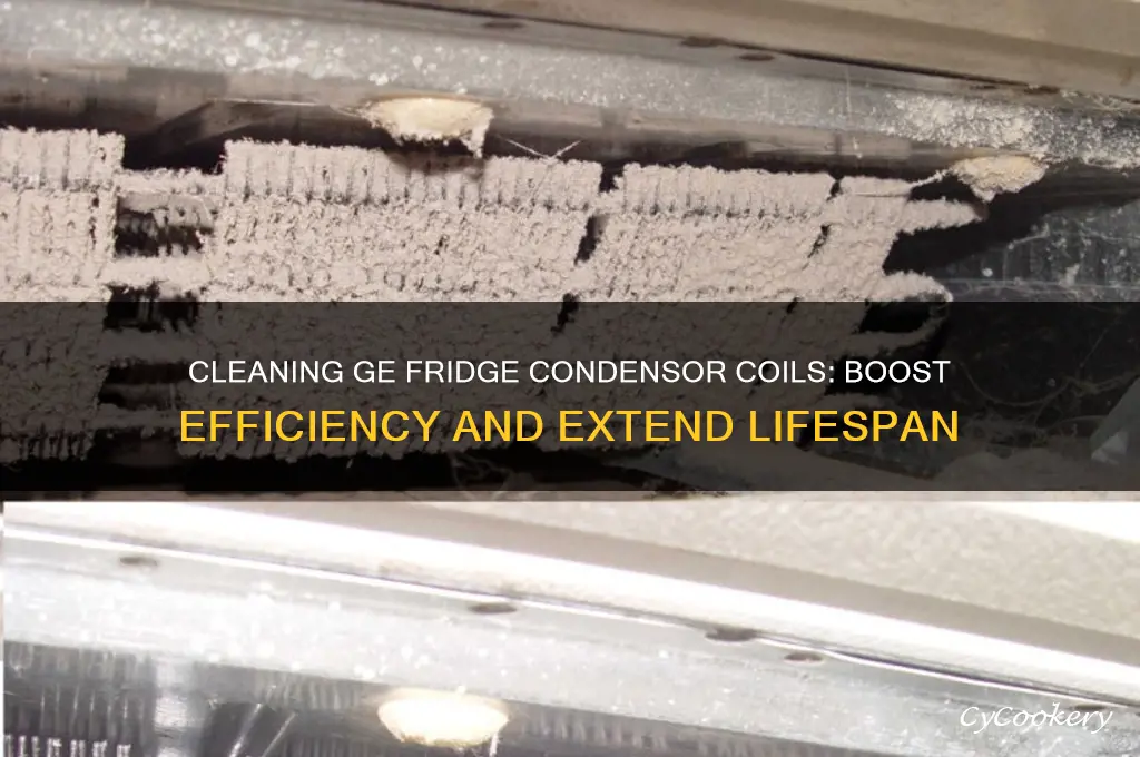 how does cleaning condensor coil on ge refrigerator help