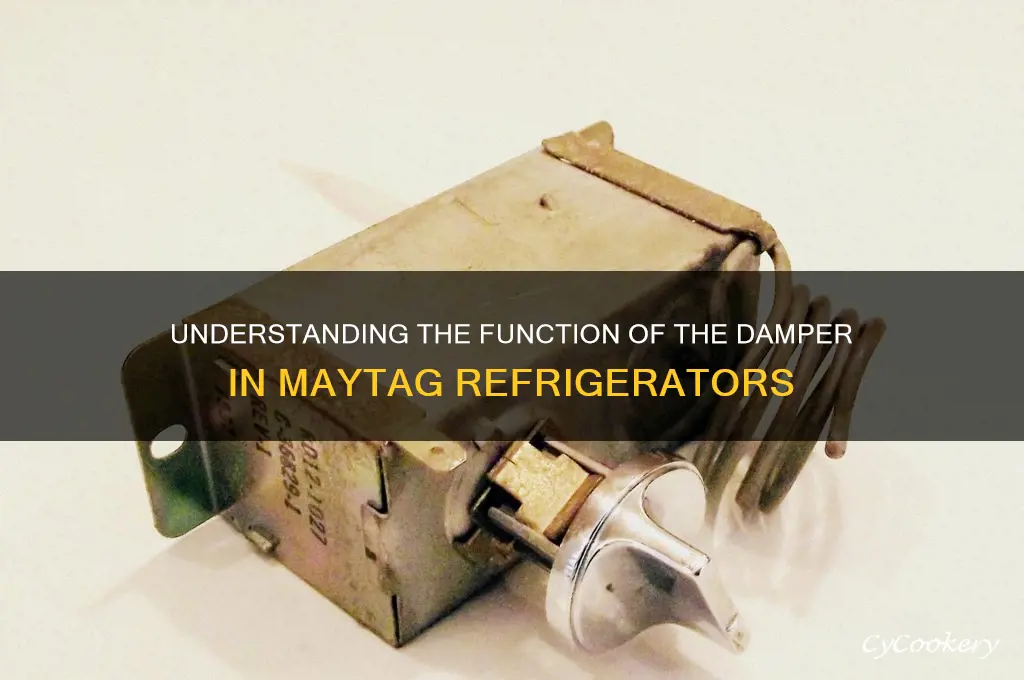 how does damper on maytag refrigerator work