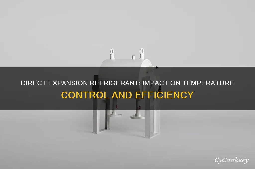 how does direct expansion of refrigerant affect temperature