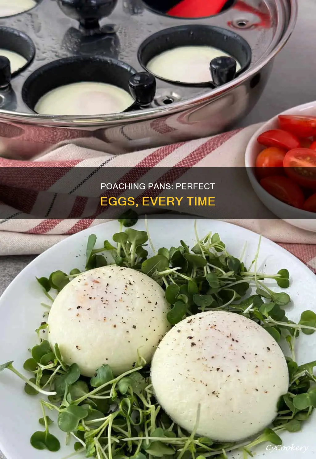 how does egg poaching pan work