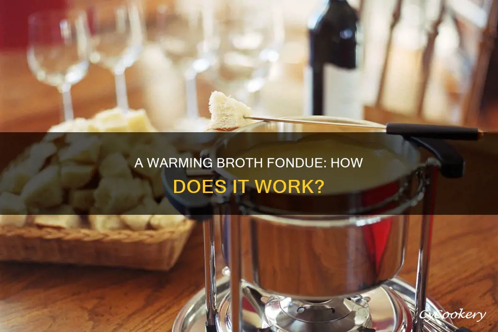 how does fondue work broth