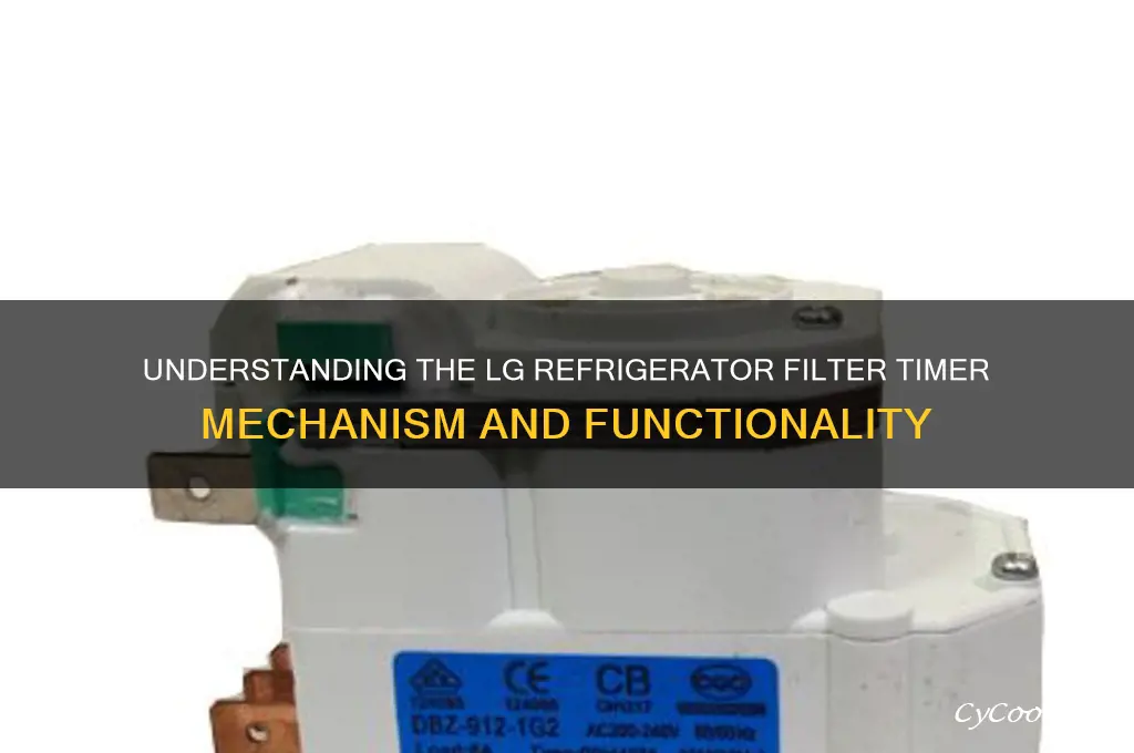 how does lg refrigerator filter timer work