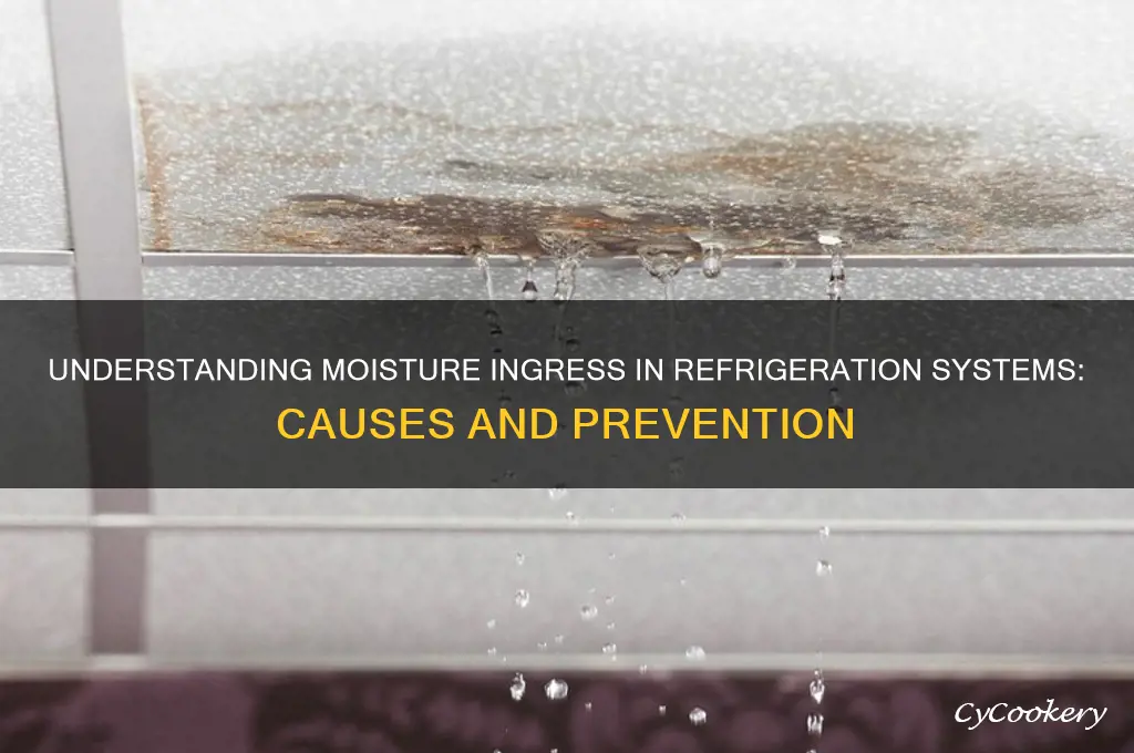how does moisture get into a refrigeration system