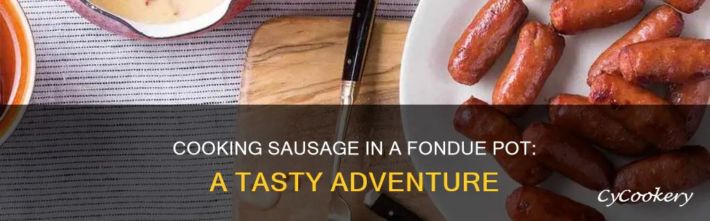 how does sausage cook in fondue pot