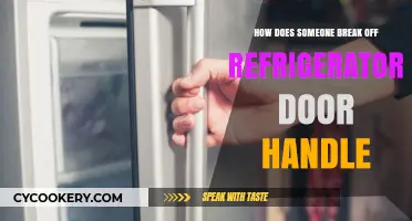 Quick Fix: Removing a Broken Refrigerator Door Handle Easily