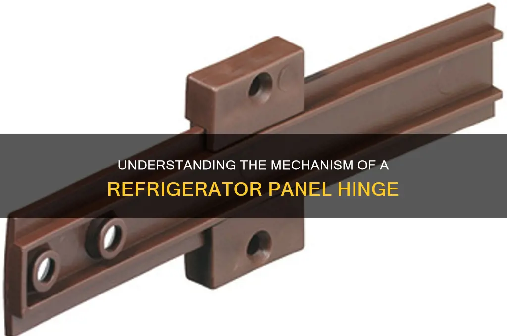 how does the hinge work on refrigerator panel