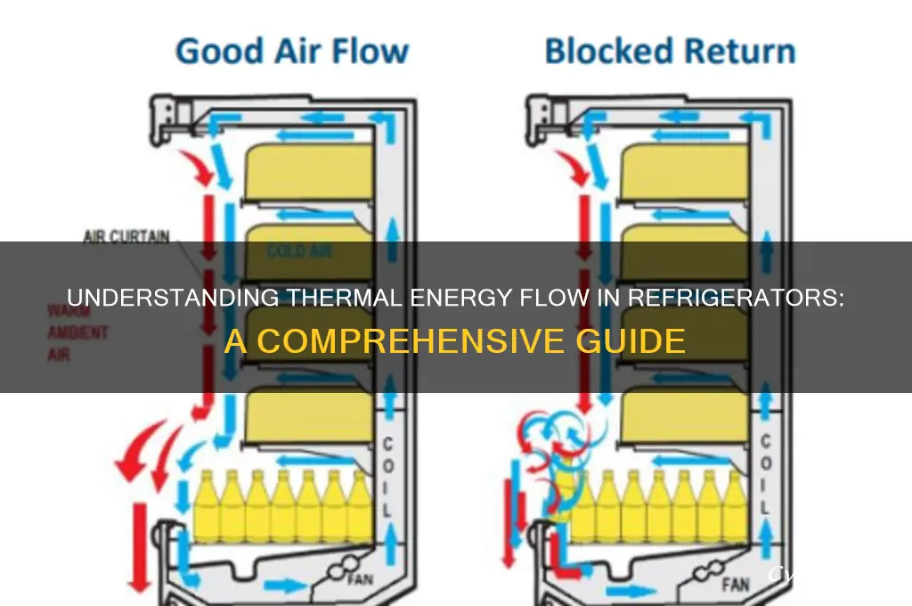 how does thermal energy flow in a refrigerator