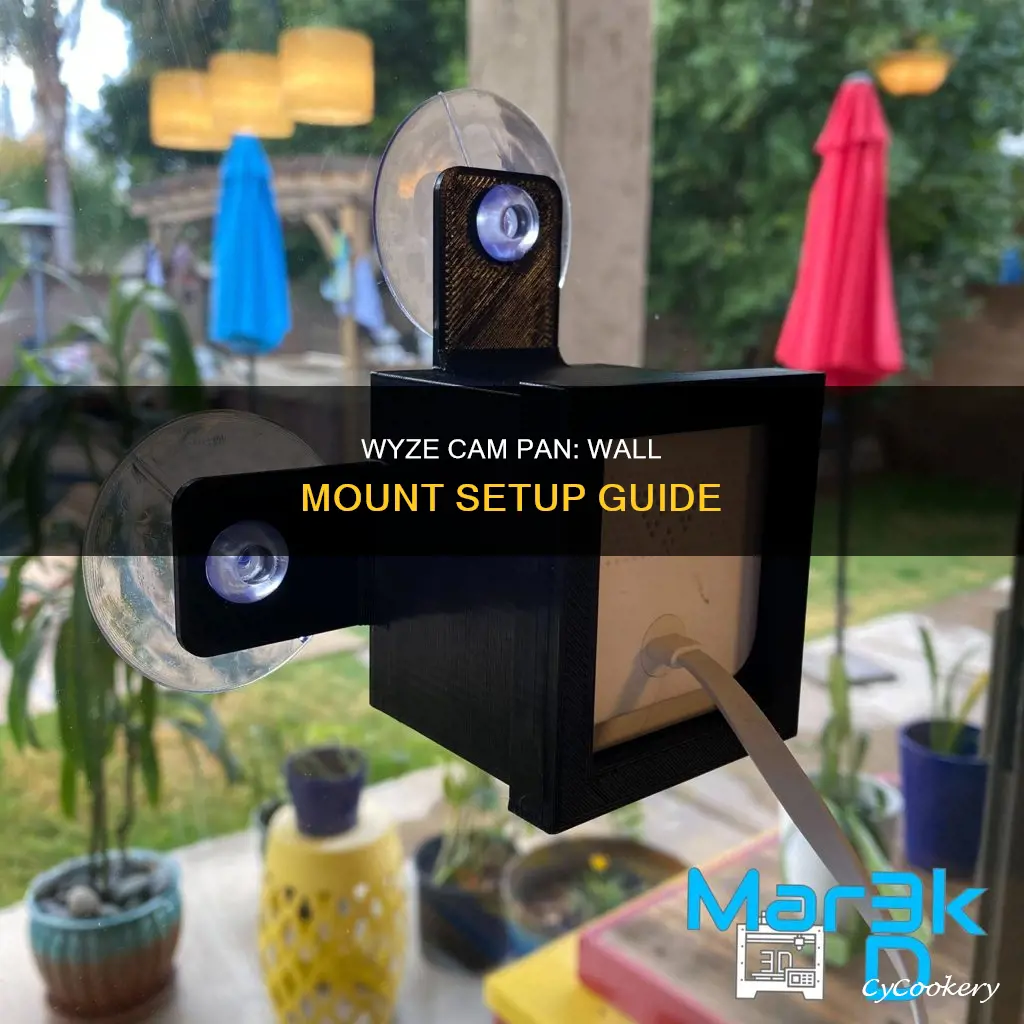 how does wyze cam pan connect to wall mount