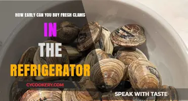 Fresh Clams in Your Fridge: Optimal Early Buying Tips