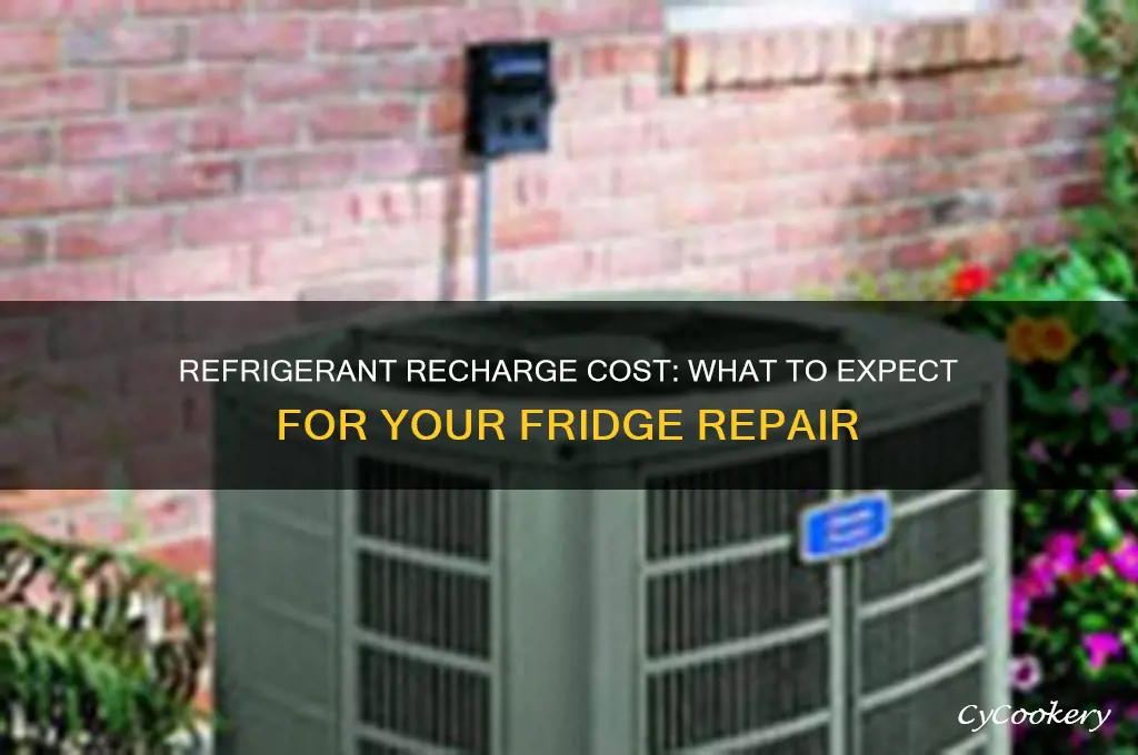 how expensive is a refrigerant recharge for a refrigerator