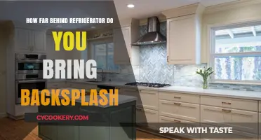 Perfect Backsplash Installation: Optimal Distance Behind Your Refrigerator Revealed