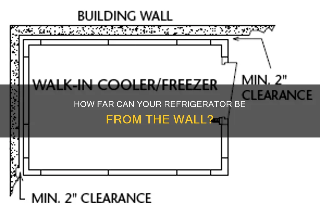 how far can the refrigerator be