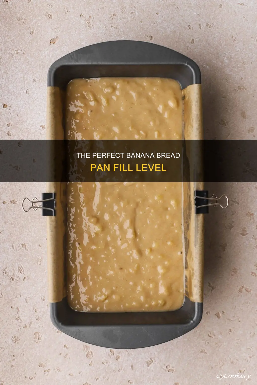 how far do you fill a banana bread pan