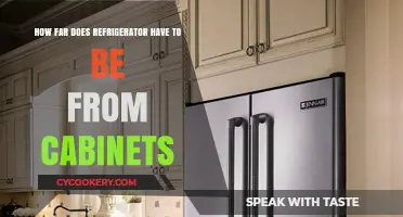 Optimal Refrigerator Placement: Distance from Cabinets for Efficiency and Safety