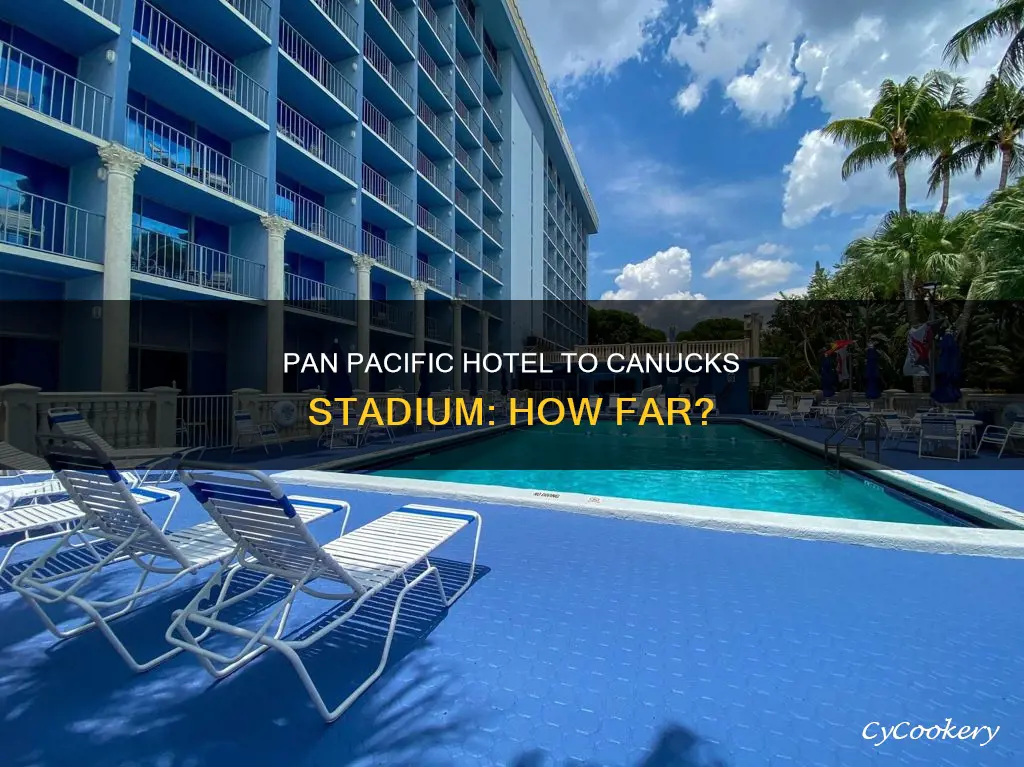 how far from pan pacific hotel vancouver to canucks stadium