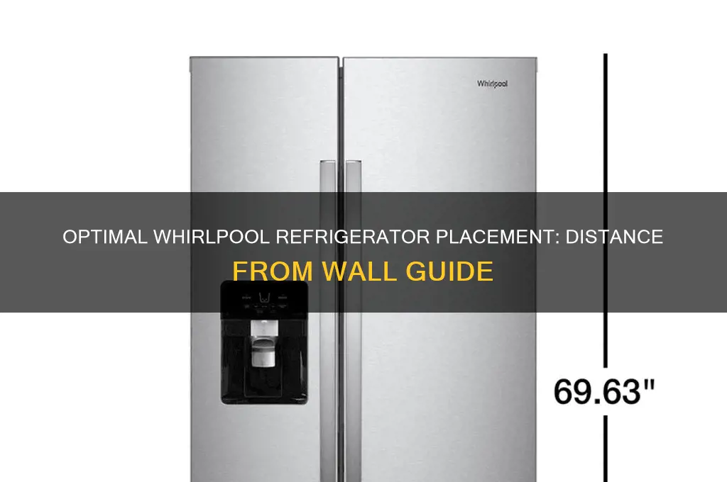 how far from wall should refrigerator be whirlpool