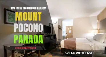 Bloomsburg and Mount Pocono: How Far Apart?
