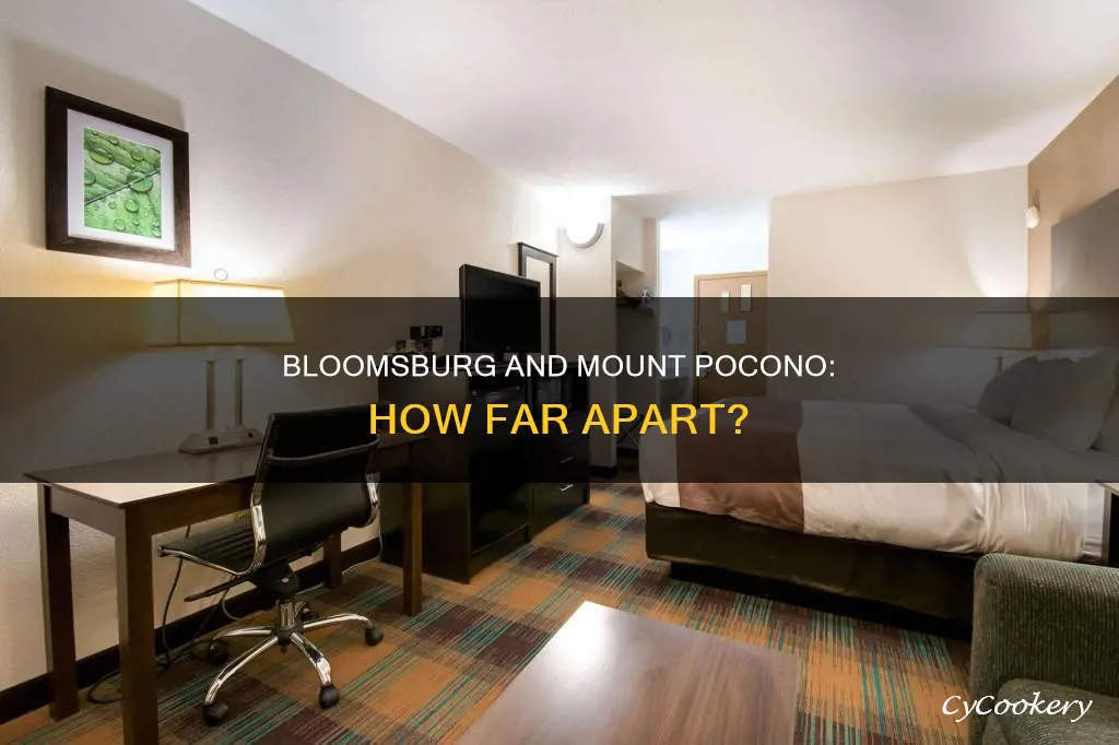 how far is bloomsburg pa from mount pocono panada