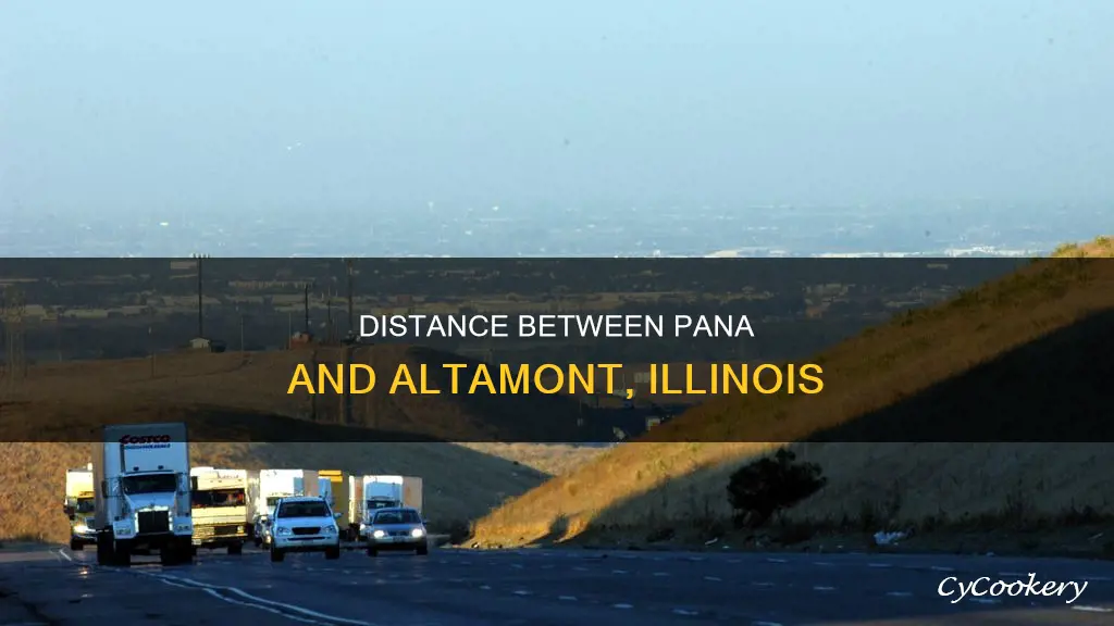 how far is pana il from altamont il