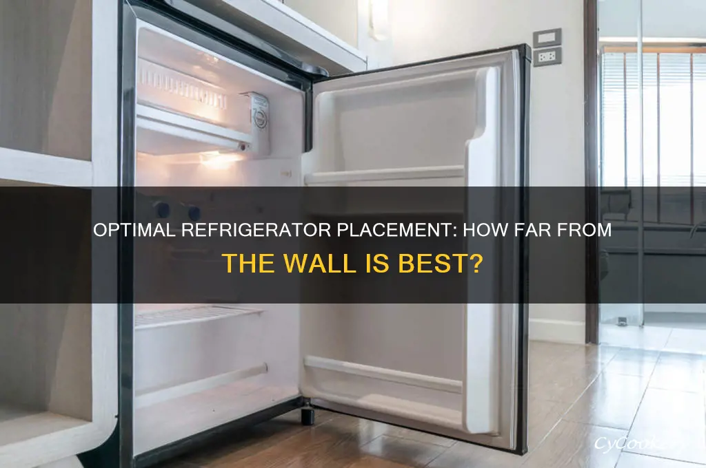 how far should a refrigerator be from the wall