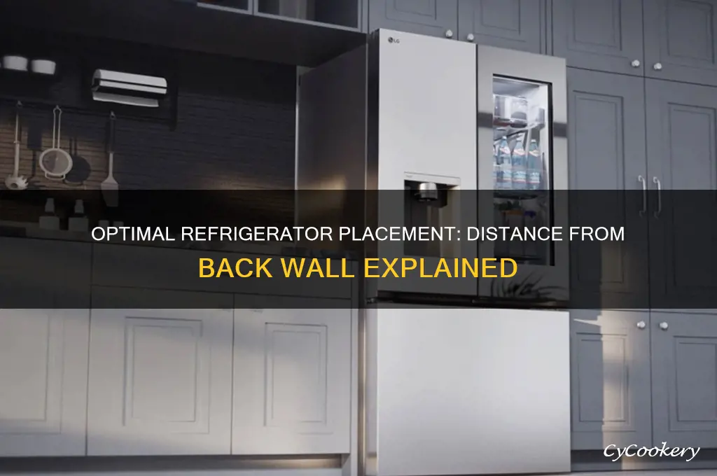 how far should refrigerator be from back wall
