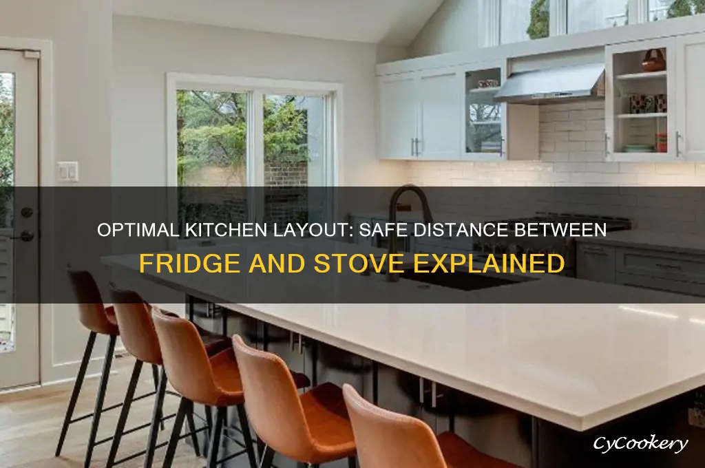 how far should refrigerator be from stove
