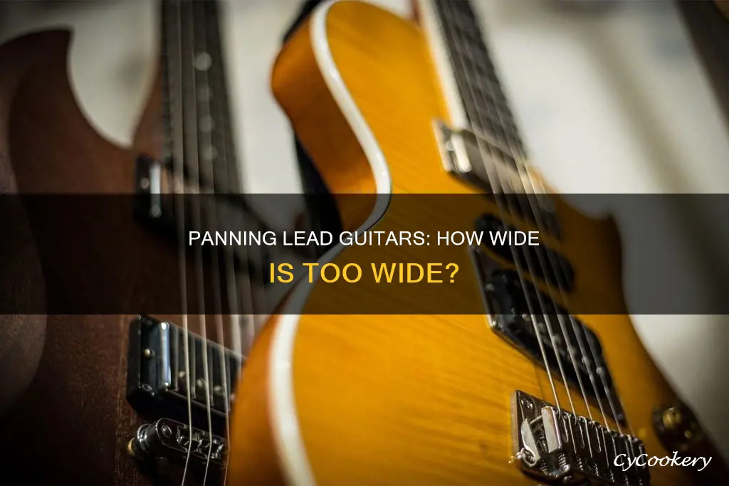 how far should you pan lead guitar in mix