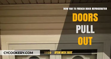 French Door Refrigerator Doors: Pull-Out Distance Explained