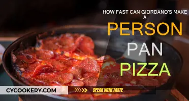 Giordano's Personal Pan Pizza: Lightning-Fast Freshness!