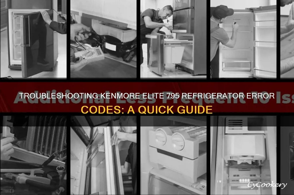 how find refrigerator error codes kenmore elite 795