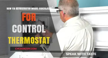Fixing Your GSH25JSTASS Refrigerator: Control Thermostat Troubleshooting Guide